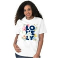 thumbnail image 1 of Lovely Roses Floral Cute Romantic Women's Plus Size Graphic Tee Brisco Brands 2X, 1 of 2