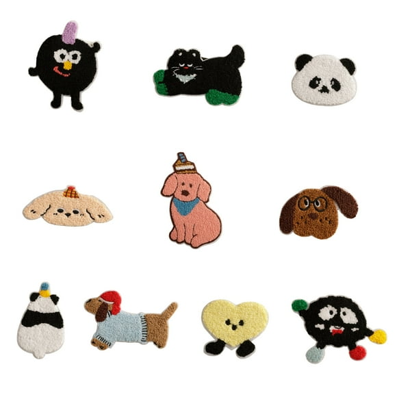 Lovely Selfadhesive Patches Cloth Applique For Clothes Repairing 10pcs