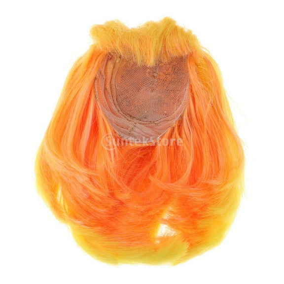 Lovely Short Straight Hairpiece with Blythe Doll Accessory