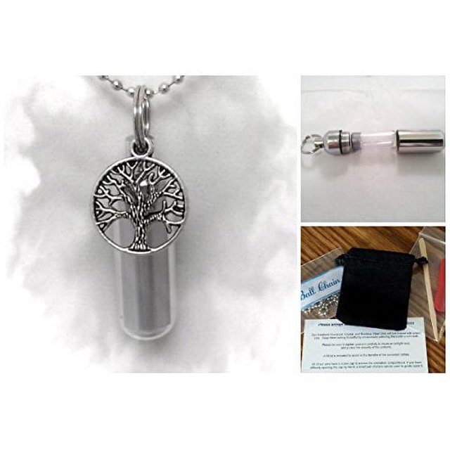 Heart Cremation Jewelry Angel Wing Urn Necklace for Ashes