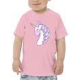 thumbnail image 1 of Lovely Sleepy Unicorn Face T-Shirt Toddler -Image by Shutterstock,  5 Toddler, 1 of 4