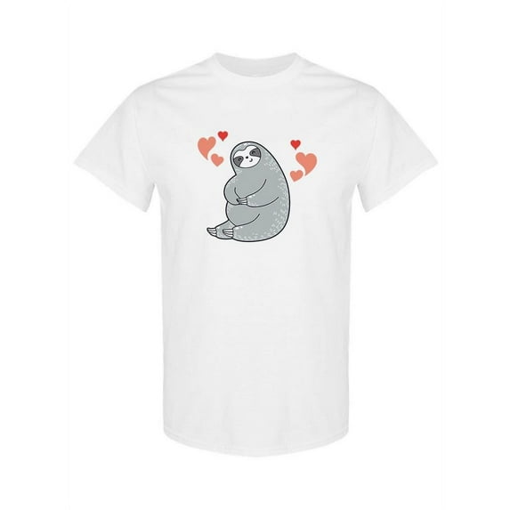 Lovely Sloth Sitting T-Shirt Women -SPIdeals Designs, Female Large