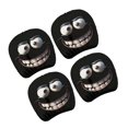 thumbnail image 1 of Lovely Smiling Designs Auto Headrest Protectors Soft Polyester Fabric Headrest Covers For Most Cars With Easy Maintenance, 1 of 8