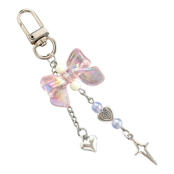 Lovely Star Heart keychains for Women,Aesthetic Keychain Charms,Bag ＆ Purse Charms for Handbags and Backpacks Accessories