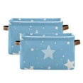 thumbnail image 1 of Lovely Star Storage Basket Large Foldable Storage Bin Laundry Baskets Toys Box Book Foldable Organizer Bag 14.2x10.2x8.3 Inches 2 PCs, 1 of 8