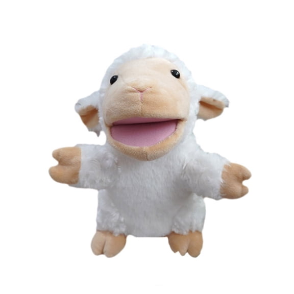 Lovely Stuffed Hand Puppet Movable Mouth Plush Toy For Preschool Learning Interactive Storytelling Pretend Play Games