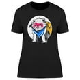 thumbnail image 1 of Lovely Superhero Ferret Sketch T-Shirt Women -Image by Shutterstock, Female Small, 1 of 2