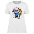 thumbnail image 1 of Lovely Superhero Ferret Sketch T-Shirt Women -Image by Shutterstock, Female x-Large, 1 of 2