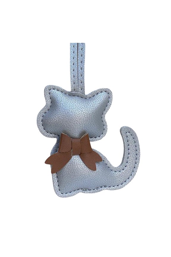 Lovely Themed Keyring PU Leather Accessory For Purse Car Keys Lightweight Scratch Resistant Design