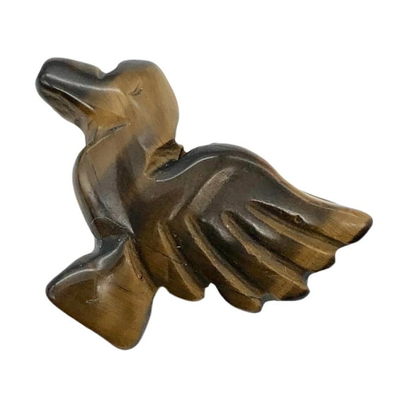Lovely Tiger's Eye Dove Bird Animal Figurine | 25.5x18x7 | Golden | 1 Figurine