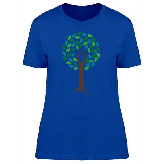 Lovely Tree, Nature Doodle T-Shirt Women -Image by Shutterstock, Female Large