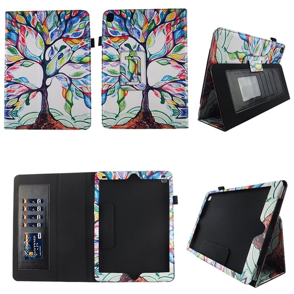 Lovely Tree iPad Pro 9.7 Case Premium Pu Leather Folio Slim Fit Standing Protective Smart Cover w Auto Sleep / Wake for Apple iPad Pro 9.7 inch 2016 Model Table Stylus Holder ID Slots