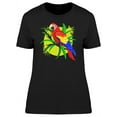 thumbnail image 1 of Lovely Tropical Ara Macaw Doodle T-Shirt Women -Image by Shutterstock, Female Large, 1 of 2