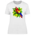 thumbnail image 1 of Lovely Tropical Ara Macaw Doodle T-Shirt Women -Image by Shutterstock, Female XX-Large, 1 of 2