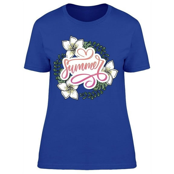 Lovely Tropical Summer T-Shirt Women -Image by Shutterstock, Female Small