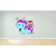thumbnail image 1 of Lovely Unicorn with her Friend Cartoon Character Wall Art Sticker Vinyl Decals Girls Boys Children Baby Bedroom House School Wall Decor Removable Sticker Peel and Stick Size (10x8 inch), 1 of 2