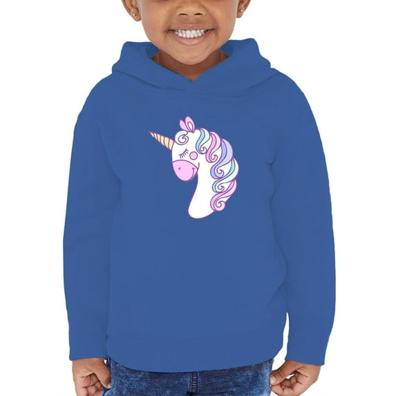 Lovely Unicorn Portrait Peaceful Hoodie Toddler -Image by Shutterstock, 2 Toddler