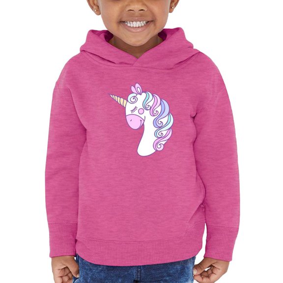 Lovely Unicorn Portrait Peaceful Hoodie Toddler - Toddler Hoodie