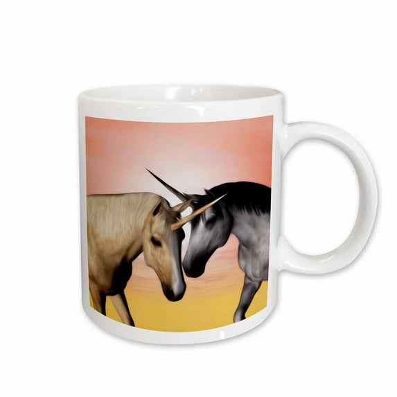 3drose, Lovely Unicorns in Love, 15oz Mug