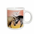 thumbnail image 1 of 3drose, Lovely Unicorns in Love, with a Dove, 15oz Mug, 1 of 6