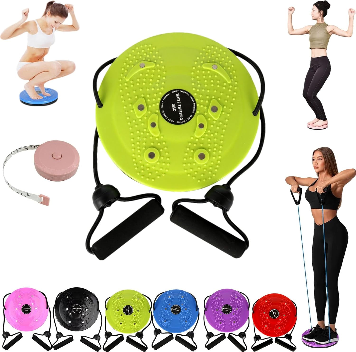 Lovely Waist Sculptor Twist Machine - 10 Inch Body Toner With Resistance Bands