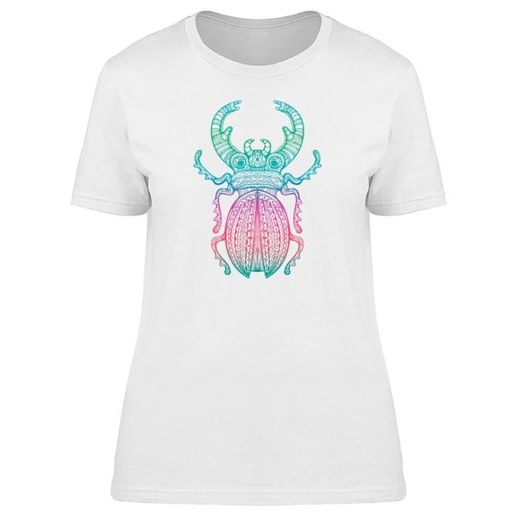 Lovely Watercolor Beetle T-Shirt Women -Image by Shutterstock, Female Small