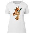 thumbnail image 1 of Lovely Watercolor Giraffe T-Shirt Women -Image by Shutterstock, Female Small, 1 of 2