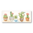 thumbnail image 1 of Lovely Watercolor-Style Desert Potted Cactus Print by Cynthia Coulter; One 20x8in Unframed Paper Poster, 1 of 3