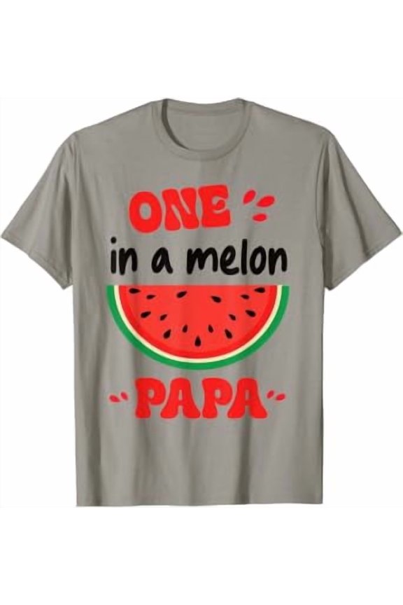 Lovely Watermelon Happy Day One In A Melon Papa Son Daughter T-Shirt