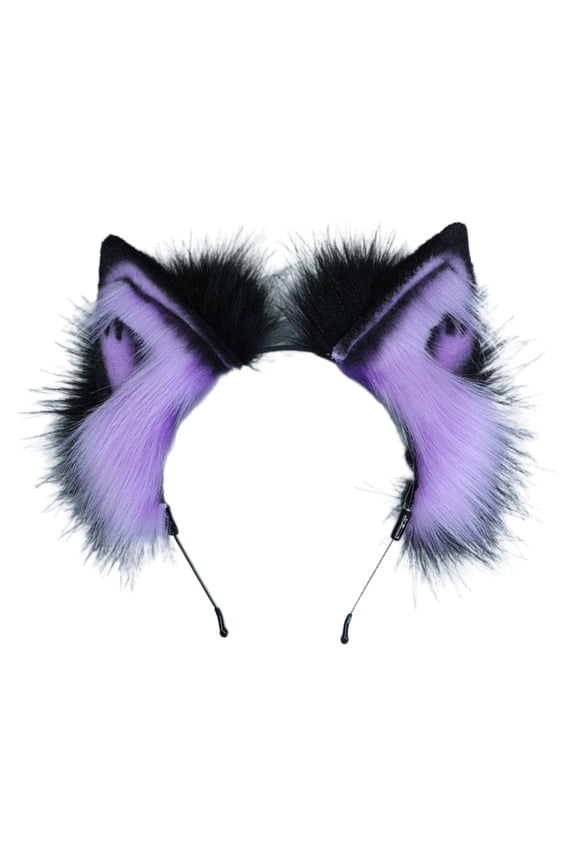 Lovely Women Students Photoshoot Hairband Cartoon Wolf Ears Shape Headbands Color Matching Hair Styling Hair Hoop