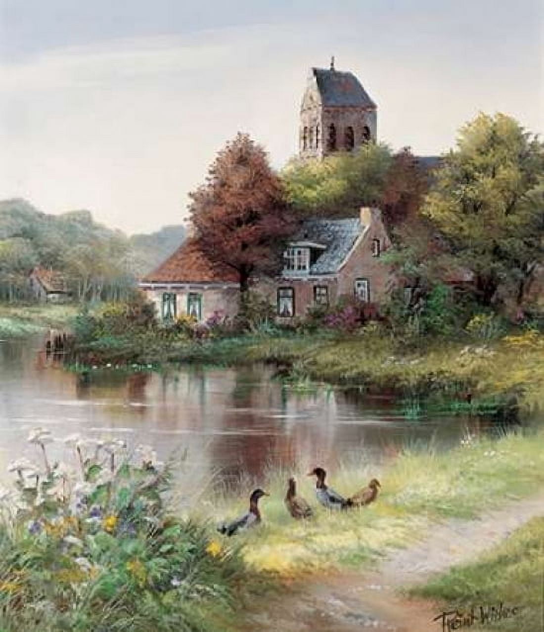 Lovely day Canvas Art - Reint Withaar (24 x 24)