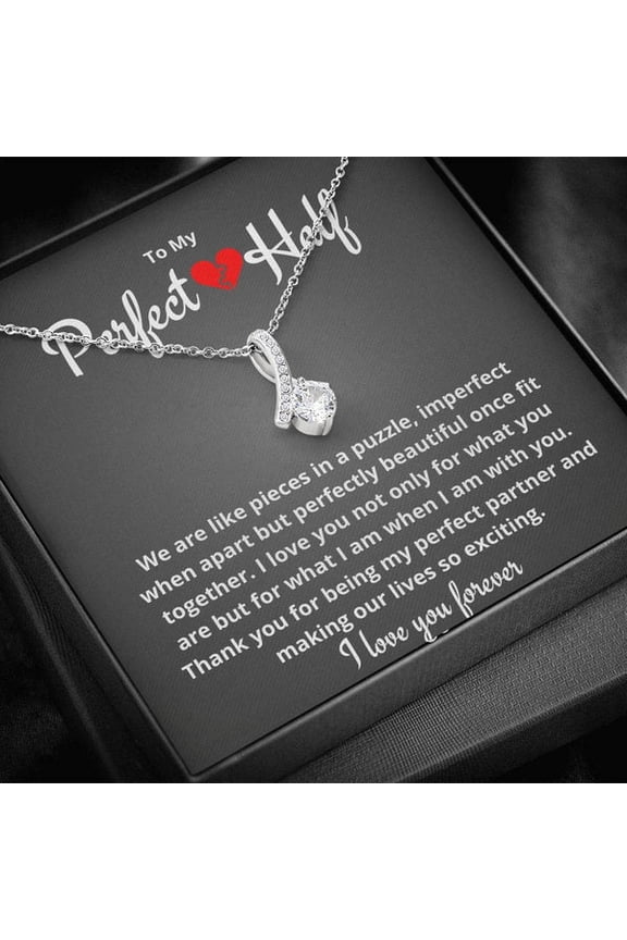 LovelyFor Female Partner - Necklace, White Alluring Necklace