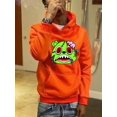 thumbnail image 1 of LovelyWholesale Cartoon Print Kangaroo Pocket Men's Hoodie, 1 of 5