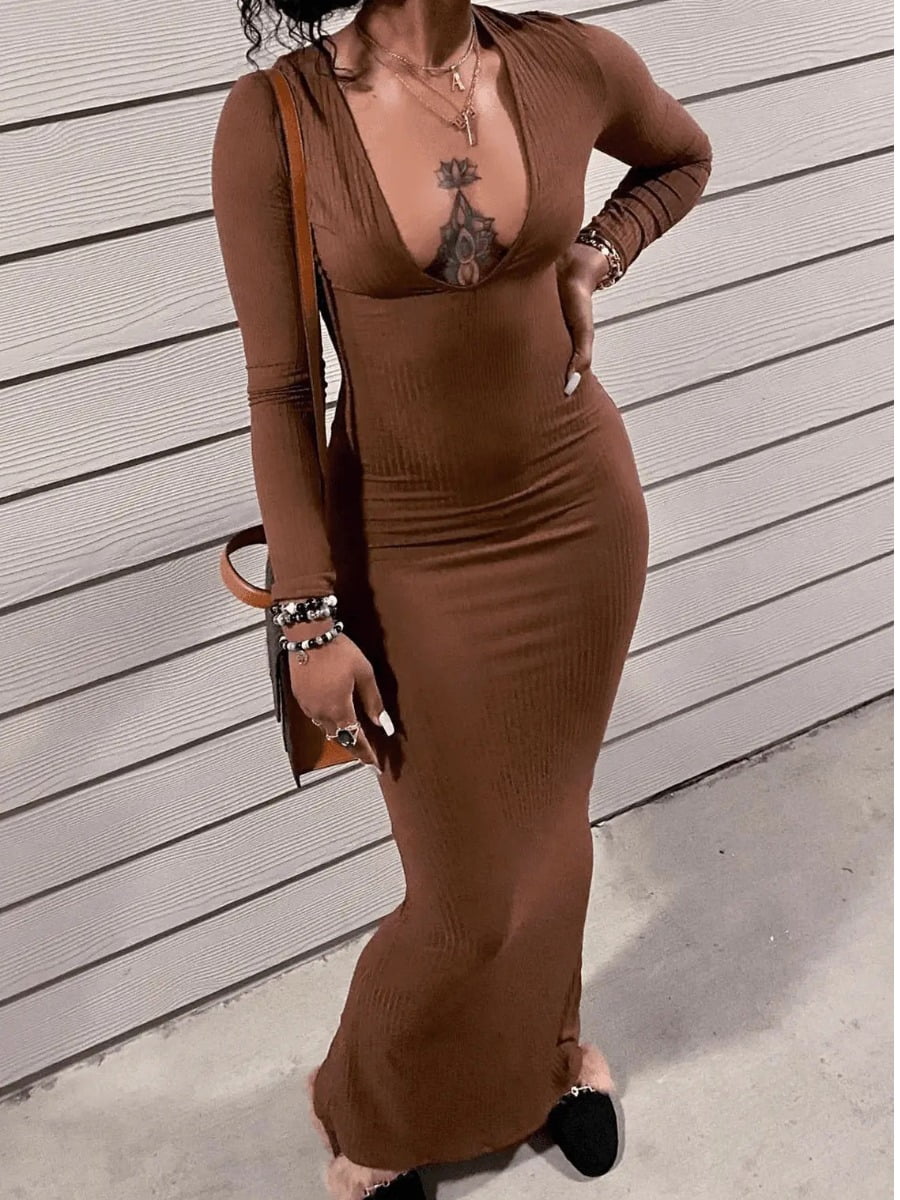 knee length dresses for ladies Jung li mu Maxi Dress  bossinboutique