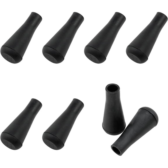 Lovelysp Black Soft Rubber Arrowheads Practice Safety Arrow Tips Soft Rubber Arrow (Inner Diameter 8mm Black) 8PCS
