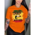 thumbnail image 1 of Lovelywholesale Lip History Letter Print T-shirt, 1 of 1