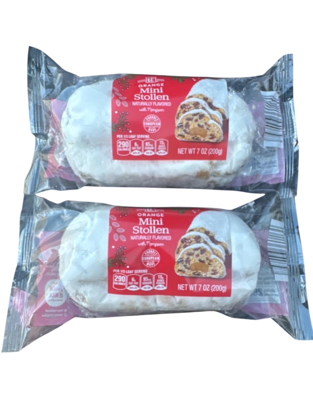 Loven Mini Stollen Orange Bread, 2 Pack, 7 oz - Walmart.com