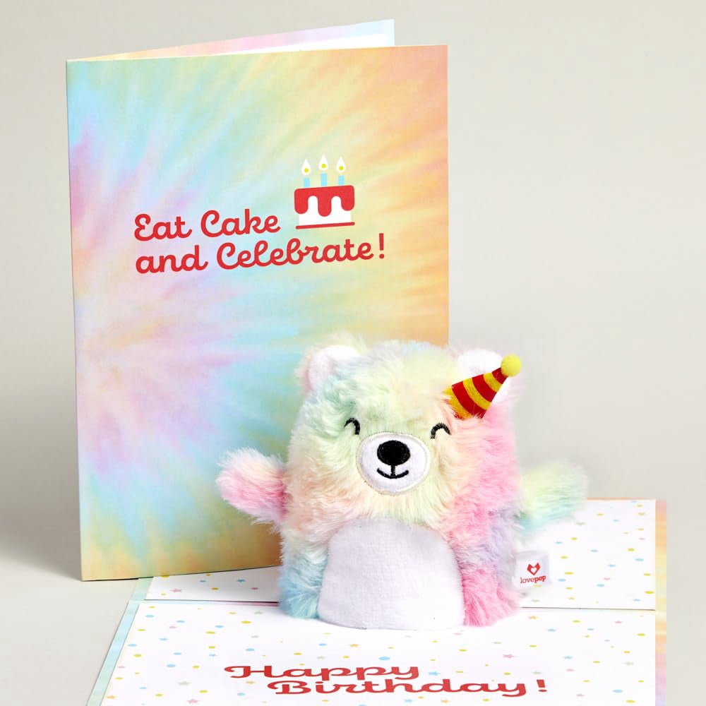 Plushpop Soft Animal Pop-Up Card For Her And Him