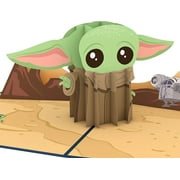 Lovepop Star Wars™ The Mandalorian™ The Child Pop Up Card, 5x7-3D Greeting Card, Father's Day Card, Baby Yoda Like Creature, Card for Husband, Birthday Card for Kids