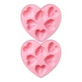 thumbnail image 1 of Rekidool 12-Cavity Hearts Shape Chocolate and Candy Silicone Mold, Reusable, Flexible, Non Stick (2 Count), 1 of 7