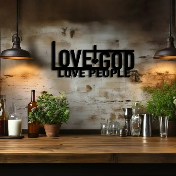 Lover Metal Wall Art Logo - Metal Wall Art Decoration, Modern, Outdoor - Theme, Easy to Hang, Versatile