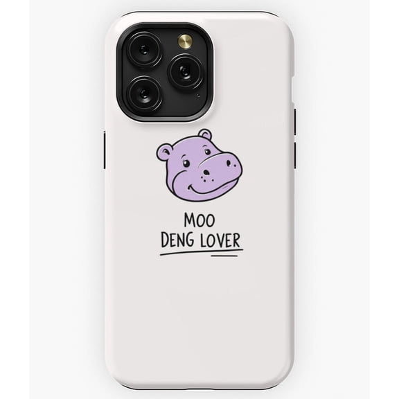 Lover Moo Deng Baby Pygmy Hippo Thailand A4572 Phone Case for iPhone 11 to 17 Pro Max
