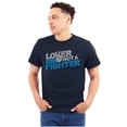 thumbnail image 1 of Lover Not Fighter Peace Love Friendly Men's Graphic T Shirt Tees Brisco Brands S, 1 of 4