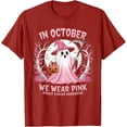 thumbnail image 1 of Lover Pink Ribbon Halloween In October We Wear Pink Unisex T-Shirt, 1 of 4