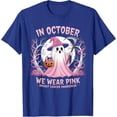 thumbnail image 1 of Lover Pink Ribbon Halloween In October We Wear Pink Unisex T-Shirt, 1 of 4