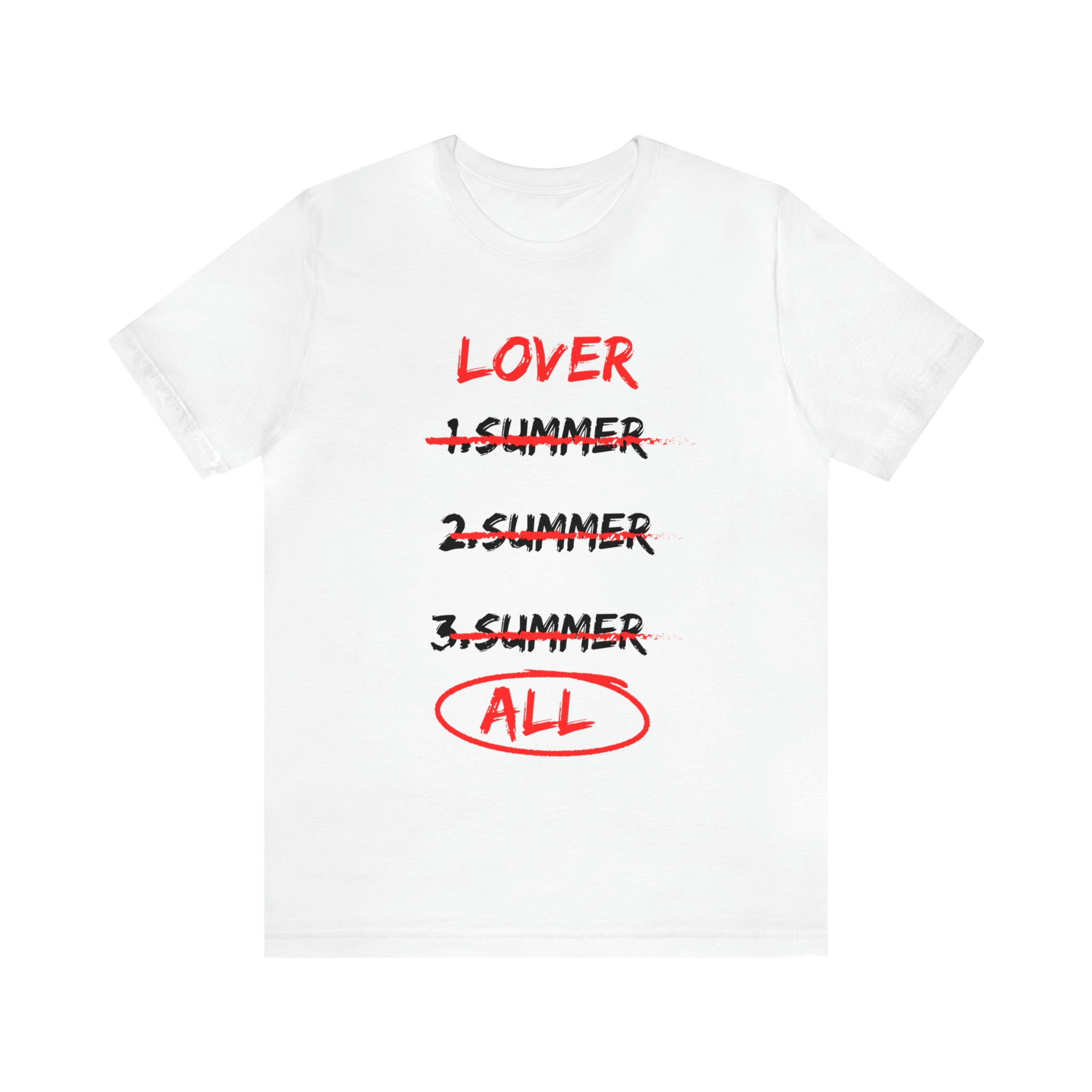 Lover - Three Summers - Unisex Jersey Short Sleeve Tee - Walmart.com