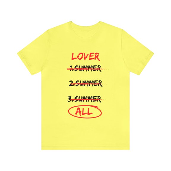 Lover - Three Summers - Unisex Jersey Short Sleeve Tee