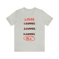 thumbnail image 1 of Lover - Three Summers - Unisex Jersey Short Sleeve Tee, 1 of 4