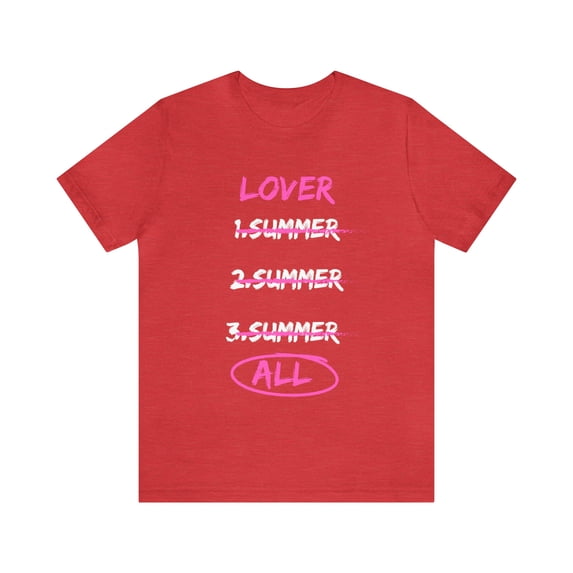 Lover - Three Summers - Unisex Jersey Short Sleeve Tee