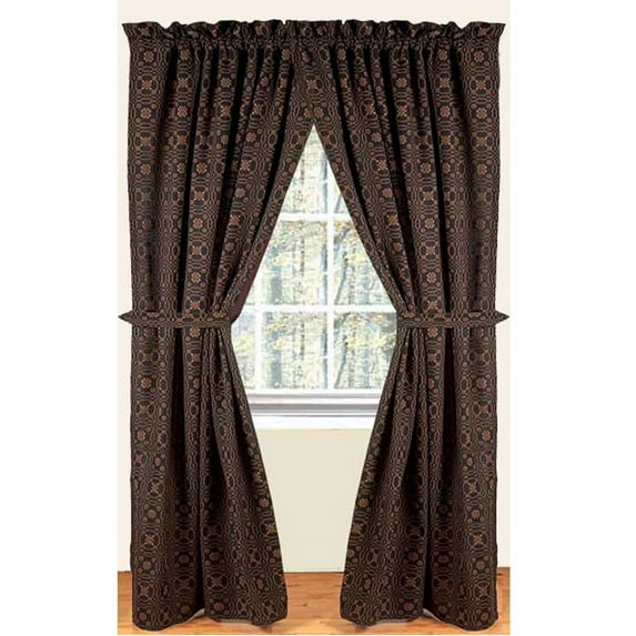 Lover's Knot Jacquard Panels - 72x63 - Home Collections by Raghu